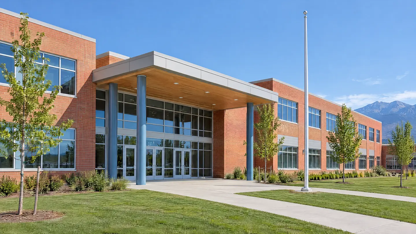 Institutional building exterior